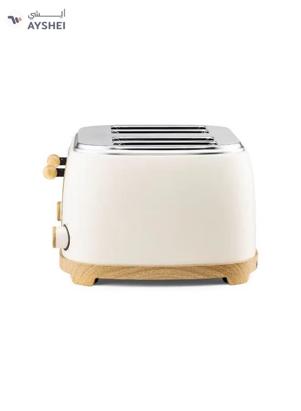 GEEPAS 4 Slice Bread Toaster Dual Control 1500 W | 6 Stage Adjustable Browning Control and Removable Crumb Tray | Defrost, Reheat and Cancel Functions | Perfect for Toasting Different Types Breads | 2 Years Warranty GBT36561UK-CR Cream 1500 W GBT36561UK-CR Cream