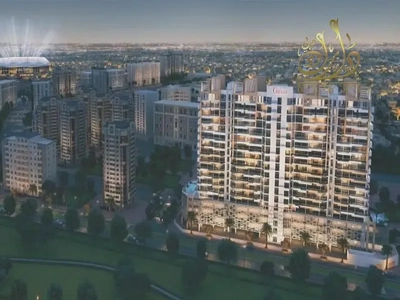 20% OFF | Luxury Apartment | Azizi Grand | Balcony & City Views-4
