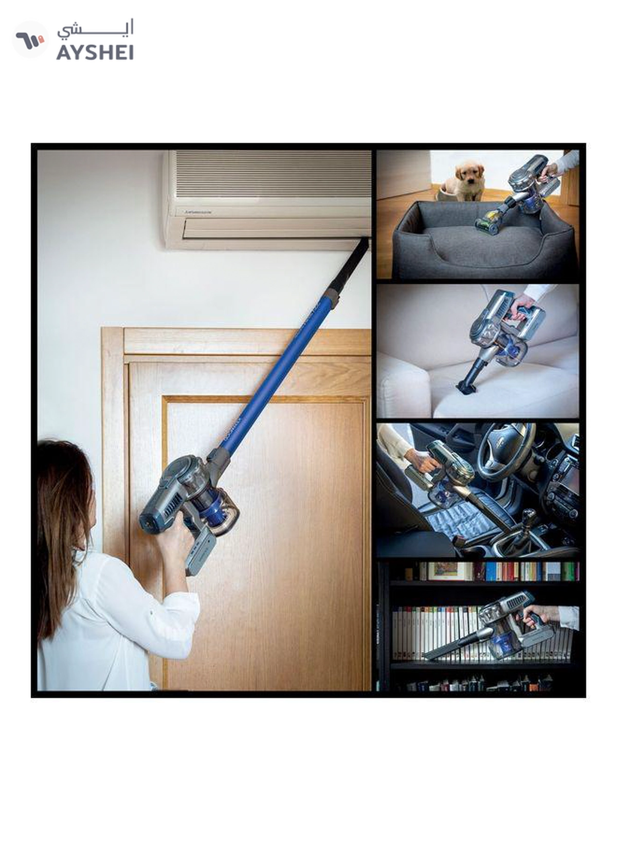 KENWOOD 2 In 1 Cordless Vacuum Cleaner 200 W SVD20.000BL Blue-4-4
