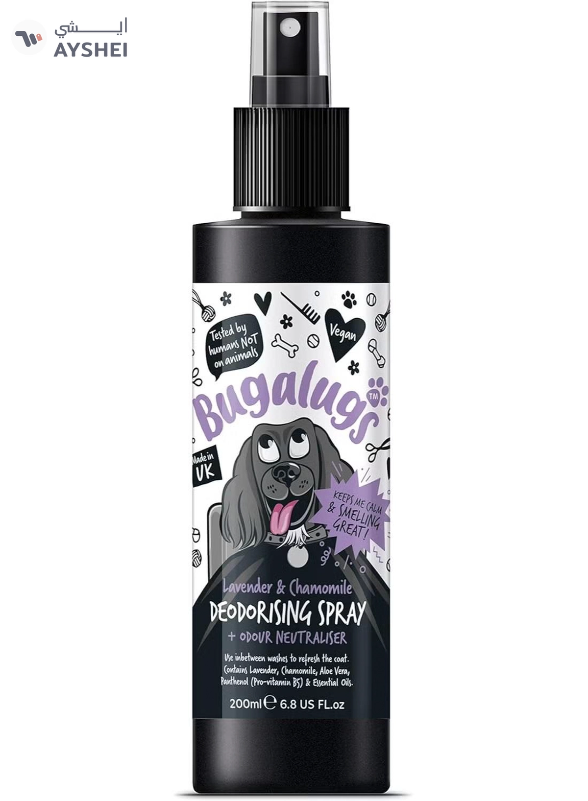 BUGALUGS Lavender & Chamomile Deodorising Spray 200ml (6.8 Fl Oz)