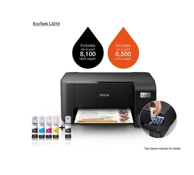 EPSON Ecotank L3210 All-in-One Ink Tank Printer A4 Black-4