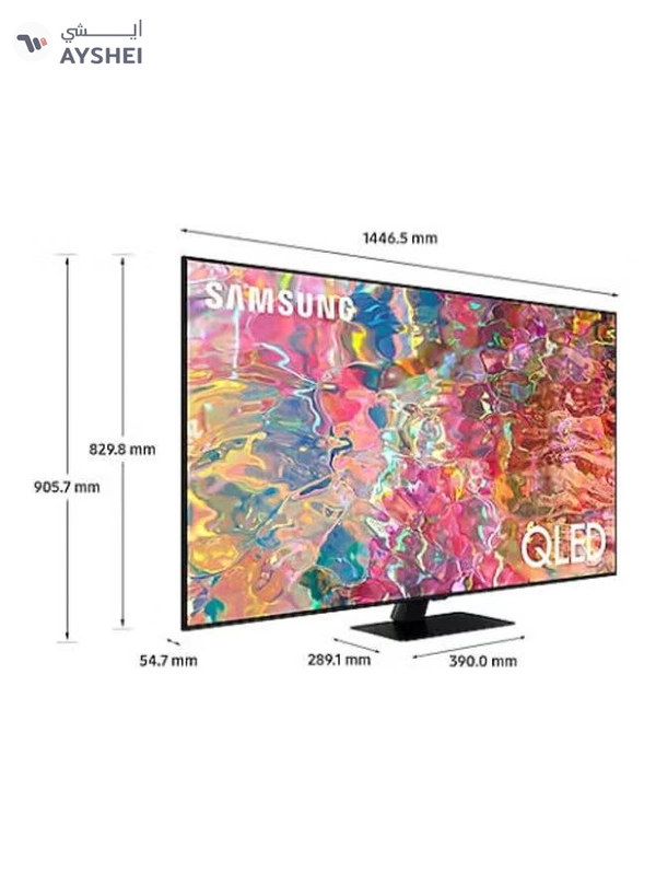 65 Inch Smart TV, QLED, Titan Gray, 2023, Quantum Processor 4K, Motion Enhancemnet, HDR10+ QA65Q70CAUXSA Black