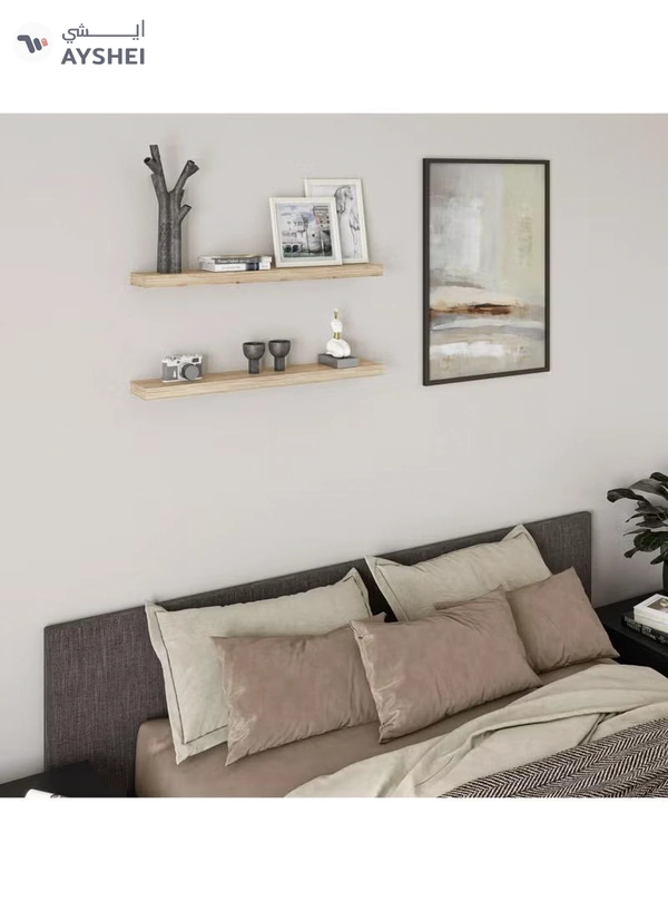DubaiGallery Floating Wall Shelf MDF Modern Home Decoration Simple Design Shelves Kitchen Bedroom Living 