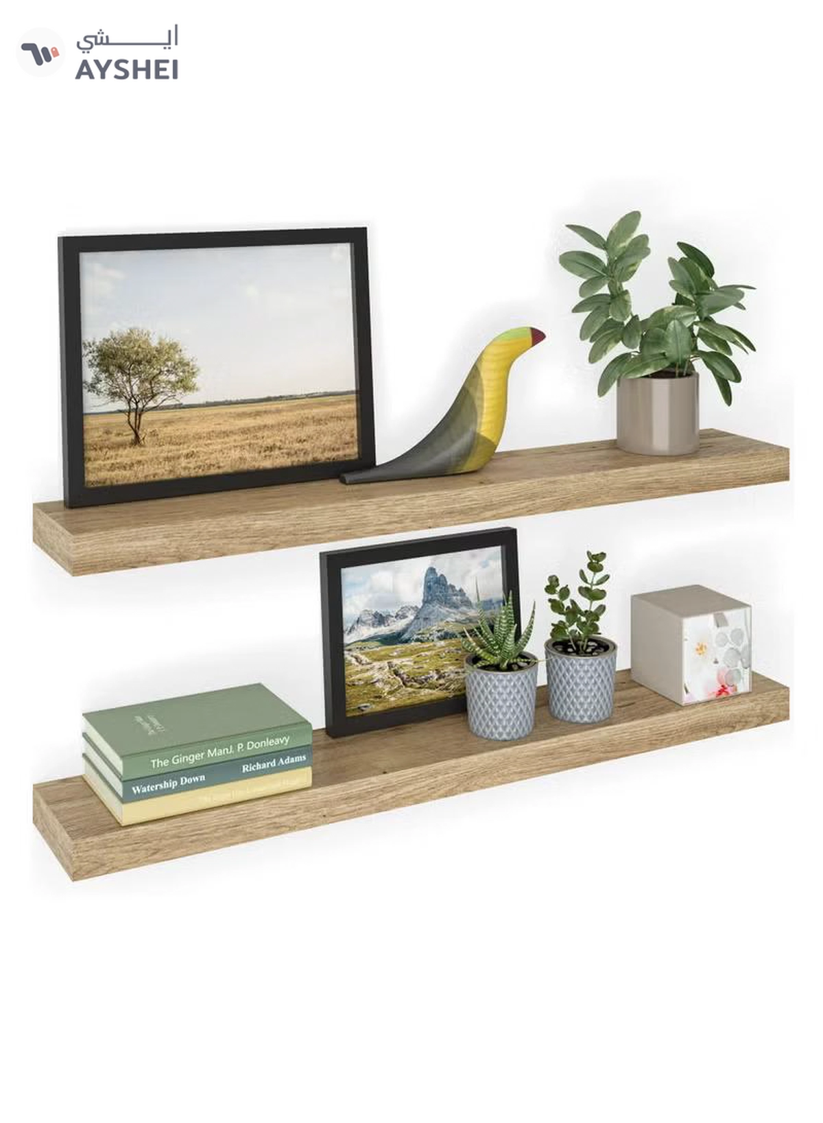 DubaiGallery Floating Wall Shelf MDF Modern Home Decoration Simple Design Shelves Kitchen Bedroom Living -2-2
