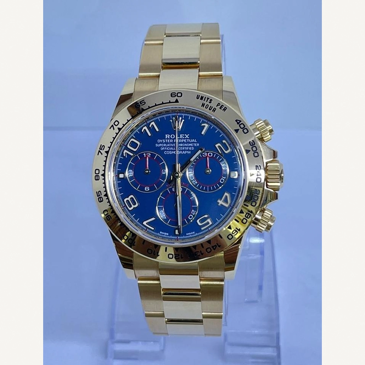 Rolex Daytona Full Yellow Gold Blue Dial 40mm | Used (Very good) | Year of production 2021 | Original box | No original papers-1-1