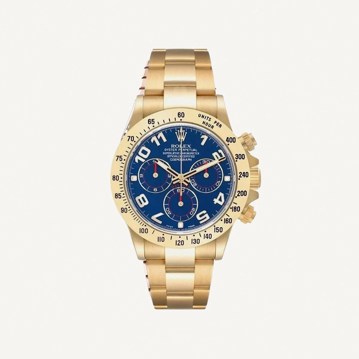 Rolex Daytona Full Yellow Gold Blue Dial 40mm | Used (Very good) | Year of production 2021 | Original box | No original papers-0-0