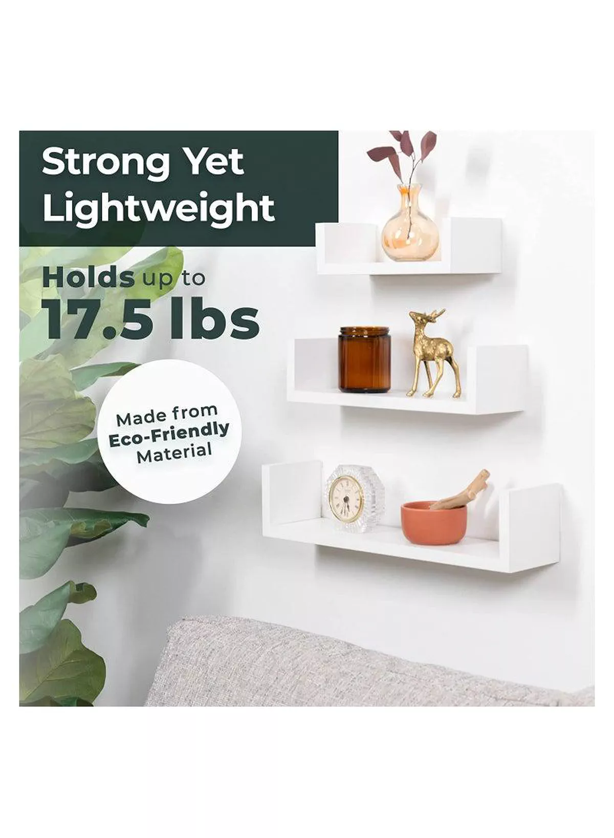 Set of 3 Wall Mounted Floating Shelf for Decorative and other Stuff-1-1