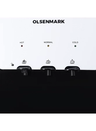  Olsenmark Water Dispenser with Refrigerator, Hot- Cold- Warm Function, OMWD1629 , Cold Temperature: 6-10C - Hot Temperature: <95C - ABS + Iron Side Panel - Heating Power 500W OMWD1629 White-3