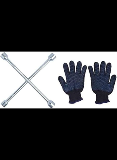 ABBASALI 21" 19" 17" 23" 4-Way Cross Wrench Heavy Duty Universal Lug Wrench Car Wheel Repair Tool-0