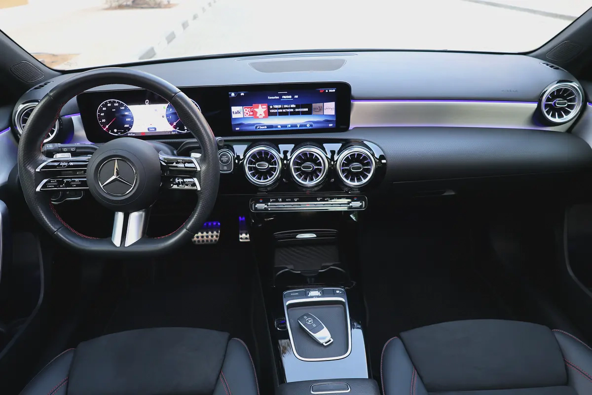 Mercedes-Benz A200 AMG-2024-11000KM-GCC SPECS- UNDER WARRANTY  SERVICE CONTRACT available black as w-10-10