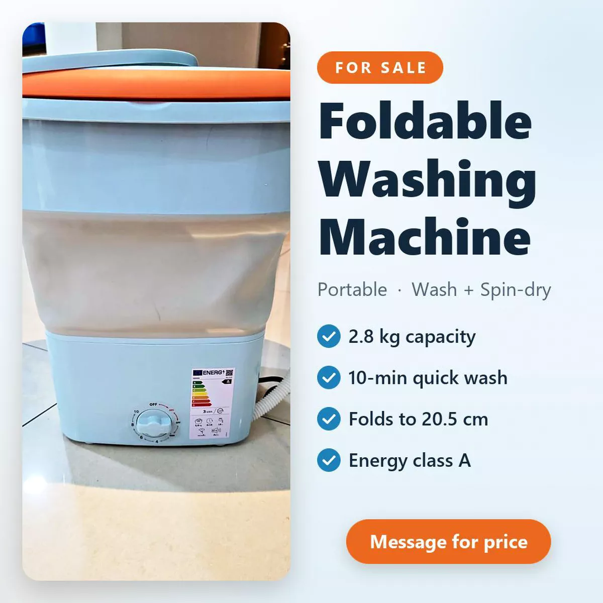 Portable Collapsible Mini Washing Machine