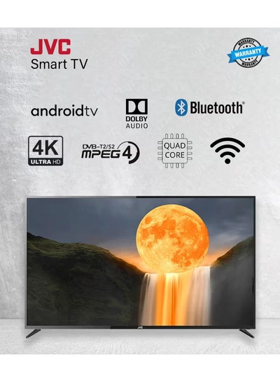 JVC 70 Inch Edgeless 4K UHD Android 14 Smart TV With Bluetooth, Web Browser, Dolby Audio LT-70N7105 Black-5