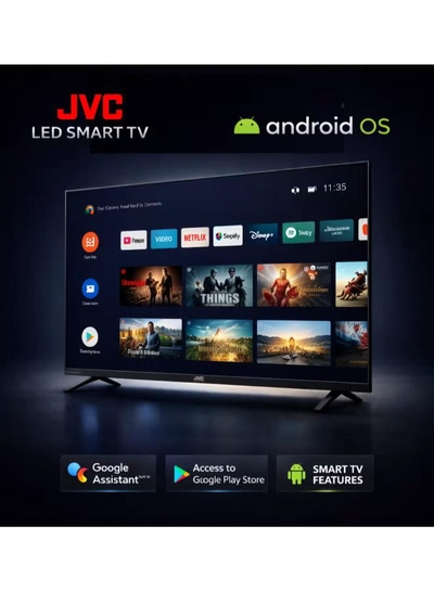 JVC 70 Inch Edgeless 4K UHD Android 14 Smart TV With Bluetooth, Web Browser, Dolby Audio LT-70N7105 Black-3