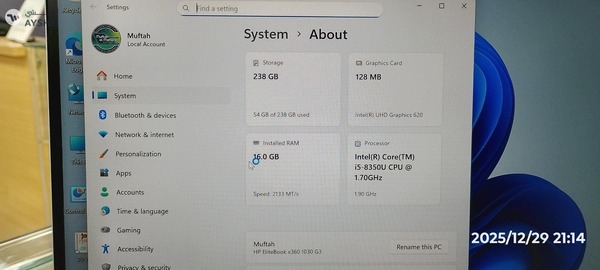 HP Elitebook x360 1030 G3