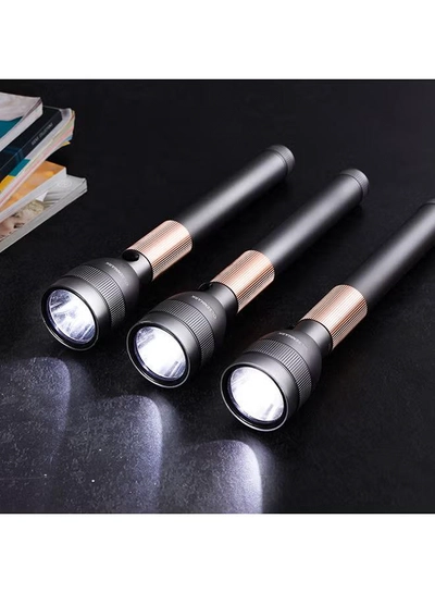 Olsenmark 3-in-1 Rechargeable LED Flashlight, High Lumens, OMFL2801-4