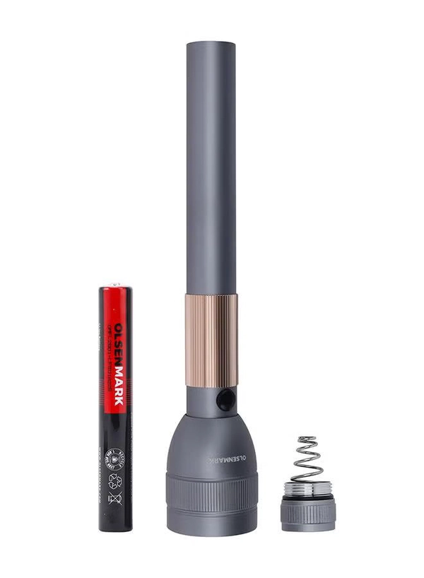 Olsenmark 3-in-1 Rechargeable LED Flashlight, High Lumens, OMFL2801