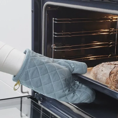 IKEA SANDVIVA Oven Glove - Textile Blue for Kitchen Safety and Style-3