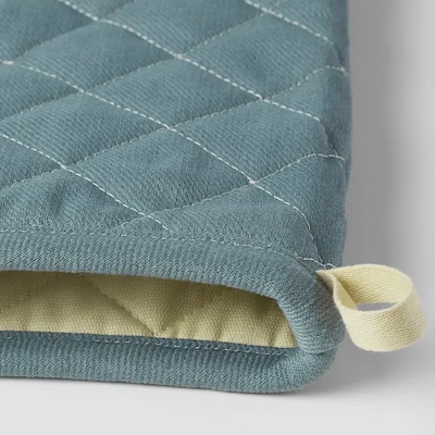 IKEA SANDVIVA Oven Glove - Textile Blue for Kitchen Safety and Style-5