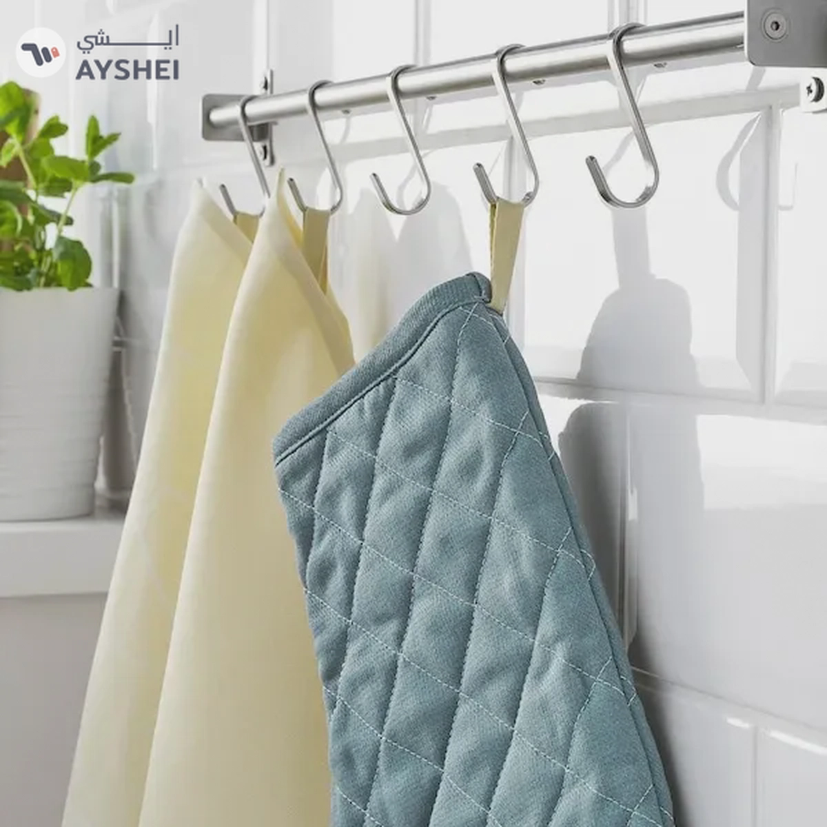 IKEA SANDVIVA Oven Glove - Textile Blue for Kitchen Safety and Style-2-2