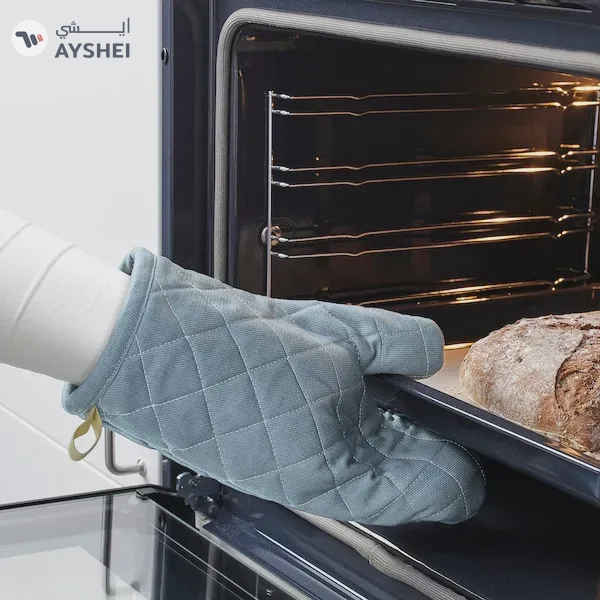 IKEA SANDVIVA Oven Glove - Textile Blue for Kitchen Safety and Style