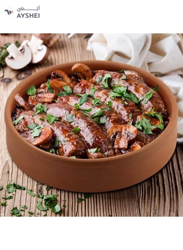 Elizi Ã‡Ã¶mlekleri Round Terracotta Clay Casserole Dishes without Lid - Medium Size