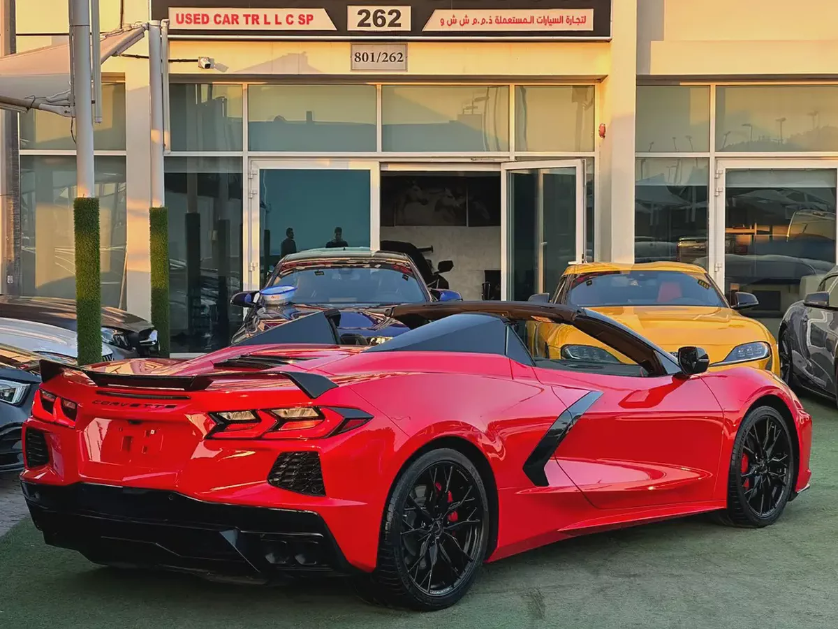 CHEVROLET CORVETTE C8 3LT GCC 2023
70th anniversary Hardtop Convertible 
Free Contract Service Till-9-9