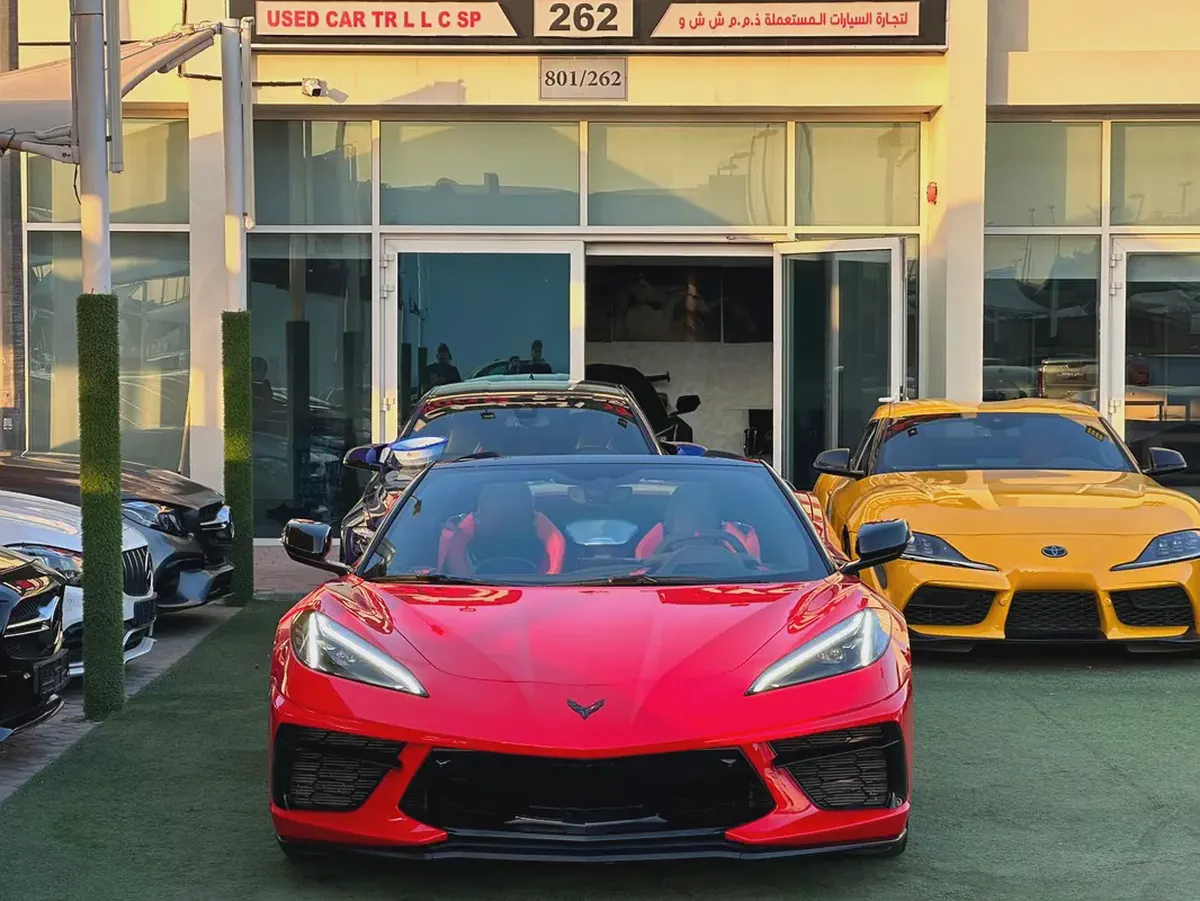 CHEVROLET CORVETTE C8 3LT GCC 2023
70th anniversary Hardtop Convertible 
Free Contract Service Till-1-1