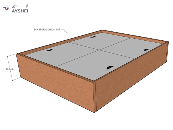 Bed Base with Box Storage, Custom Made