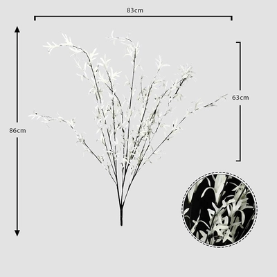 YATAI White Twigs Leaves Artificial Flowers For Decoration-3
