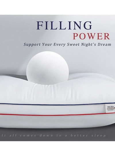 Eworld Set of 2 Premium Hotel-Quality Pillows, Crafted with Firm and Supportive Gusseted Design-6
