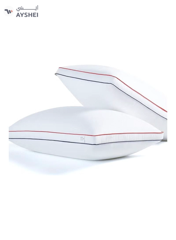Eworld Set of 2 Premium Hotel-Quality Pillows, Crafted with Firm and Supportive Gusseted Design