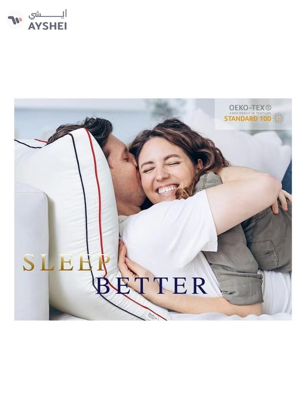 Eworld Set of 2 Premium Hotel-Quality Pillows, Crafted with Firm and Supportive Gusseted Design