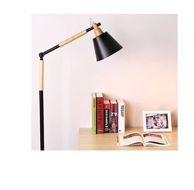 Daamudi Nordic Wooden Floor Lamp By Daamudi - Black-0