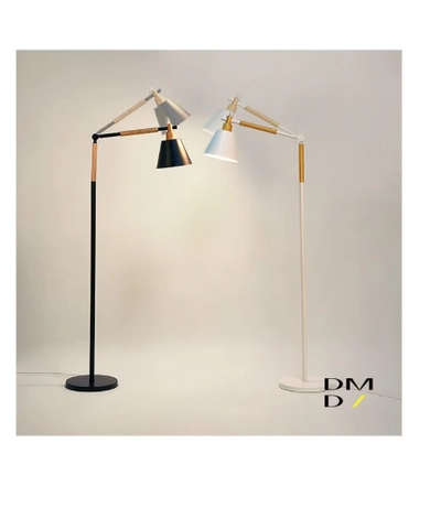 Daamudi Nordic Wooden Floor Lamp By Daamudi - Black-2