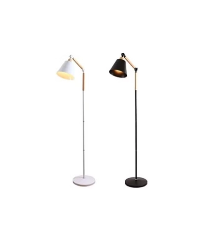Daamudi Nordic Wooden Floor Lamp By Daamudi - Black-3