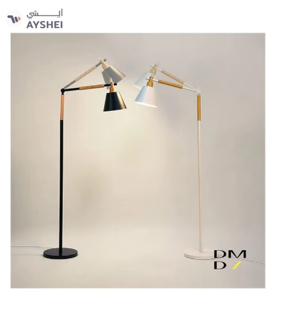 Daamudi Nordic Wooden Floor Lamp By Daamudi - Black