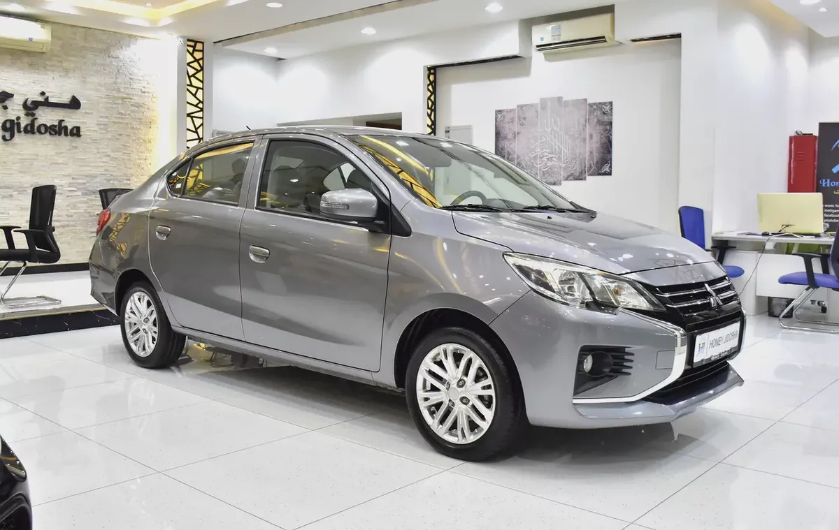 EXCELLENT DEAL for our Mitsubishi Attrage ( 2021 Model ) in Grey Color GCC Specs-2-2