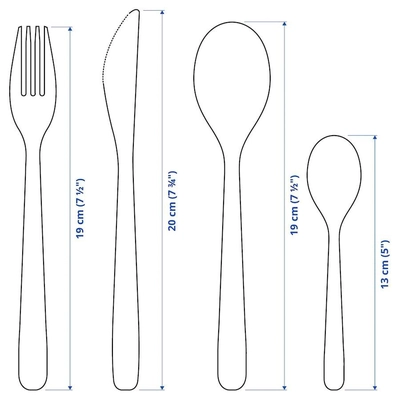 MOPSIG 16-Piece Stainless Steel Cutlery Set – Modern, Durable Flatware for 4 People, Includes Forks, Knives, Spoons & Teaspoons, Dishwasher Safe, Sleek Minimalist Design for Everyday and Formal Dining-1