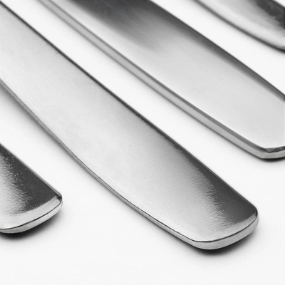 MOPSIG 16-Piece Stainless Steel Cutlery Set – Modern, Durable Flatware for 4 People, Includes Forks, Knives, Spoons & Teaspoons, Dishwasher Safe, Sleek Minimalist Design for Everyday and Formal Dining-4