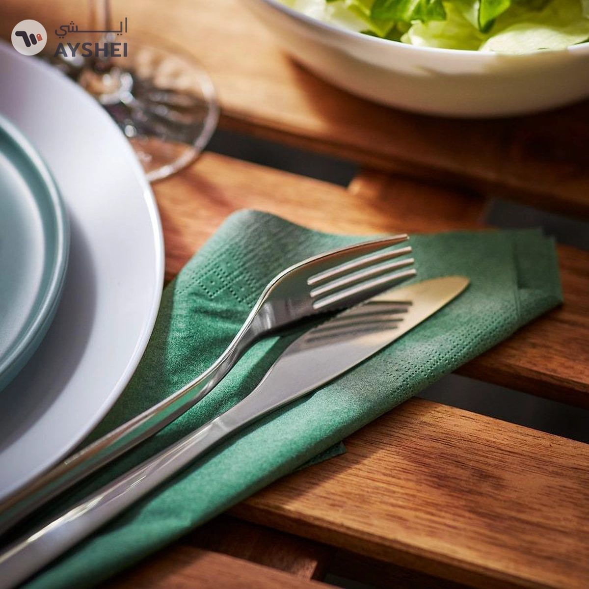 MOPSIG 16-Piece Stainless Steel Cutlery Set – Modern, Durable Flatware for 4 People, Includes Forks, Knives, Spoons & Teaspoons, Dishwasher Safe, Sleek Minimalist Design for Everyday and Formal Dining-3-3