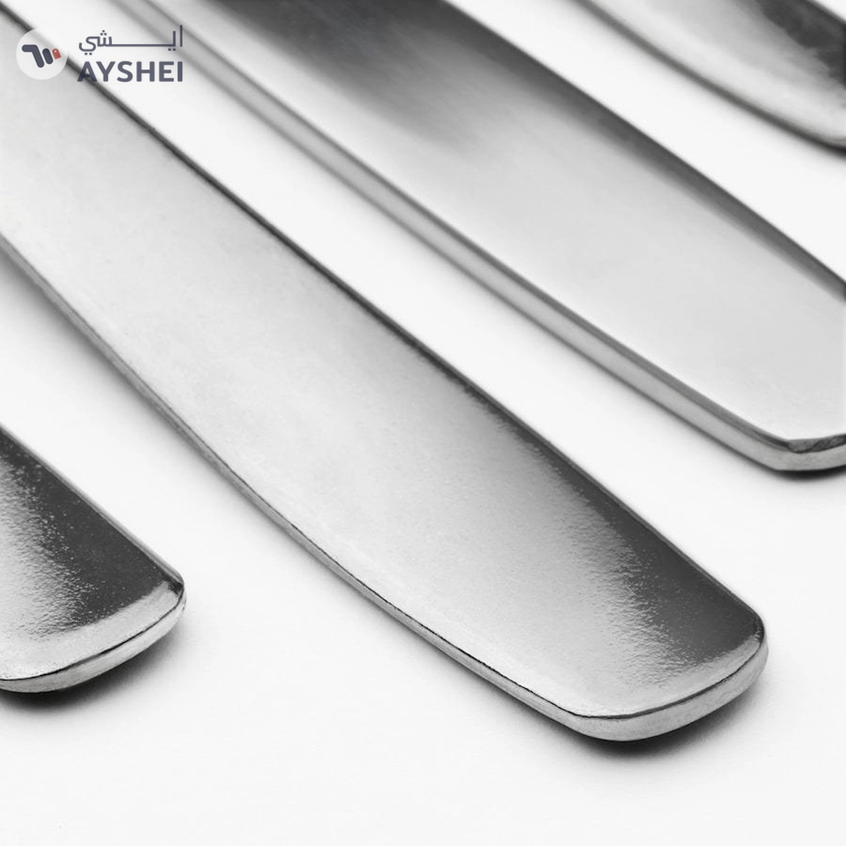 MOPSIG 16-Piece Stainless Steel Cutlery Set – Modern, Durable Flatware for 4 People, Includes Forks, Knives, Spoons & Teaspoons, Dishwasher Safe, Sleek Minimalist Design for Everyday and Formal Dining-4-4