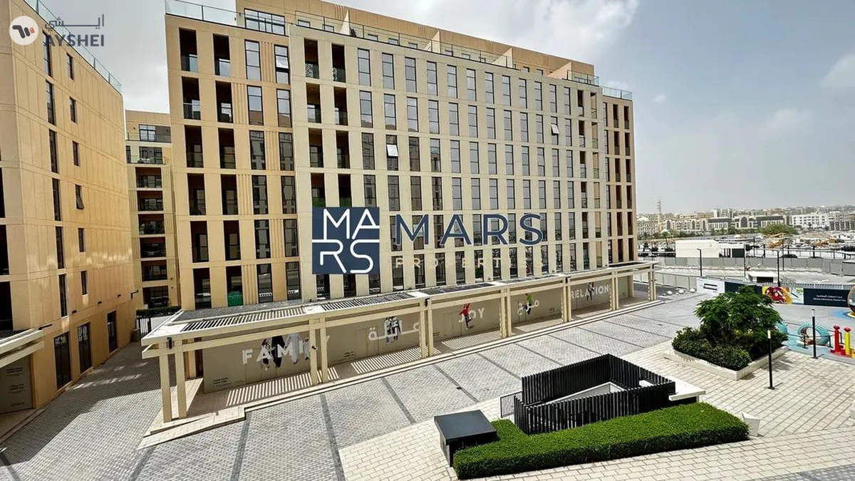 Freehold ready to move studio available for sale in Al Mamsha Sharjah with balcony