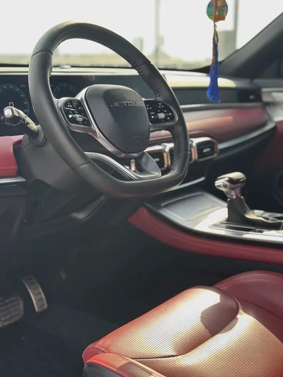 2023 Jetour X70 Plus | GCC Specs | Dark Blue / Red Leather | 25,000 km | Single Owner-9