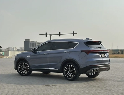 2023 Jetour X70 Plus | GCC Specs | Dark Blue / Red Leather | 25,000 km | Single Owner-1