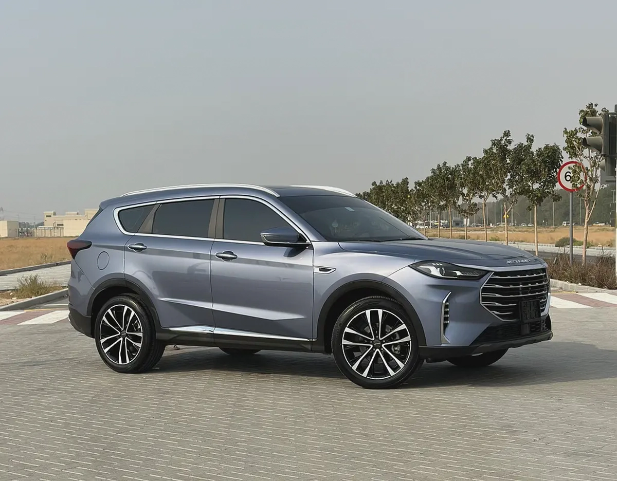 2023 Jetour X70 Plus | GCC Specs | Dark Blue / Red Leather | 25,000 km | Single Owner