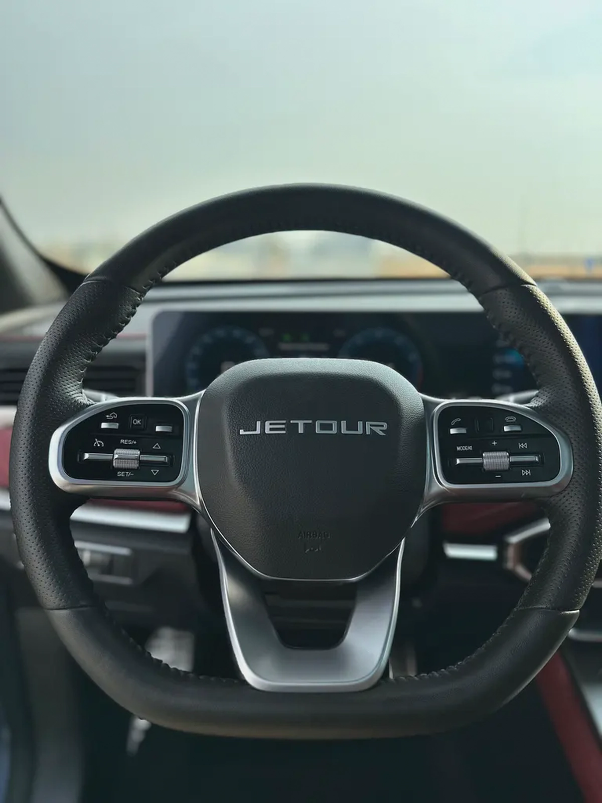 2023 Jetour X70 Plus | GCC Specs | Dark Blue / Red Leather | 25,000 km | Single Owner-7-7