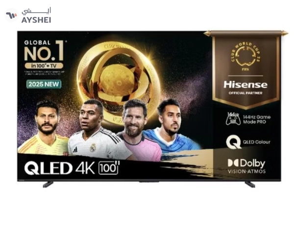 Hisense 100 inch QLED 4K Smart TV 144 Hz 100Q7Q black