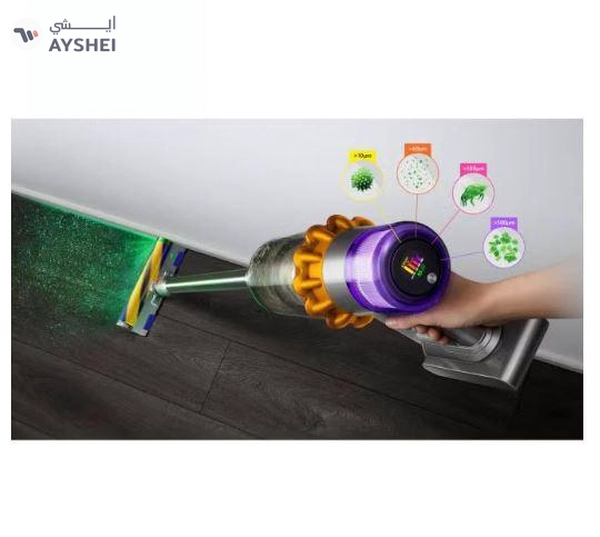 Dyson V15 Detect Absolute Cordless Vacuum 0.77 L 660 W V15 Yellow/Iron/Nickel