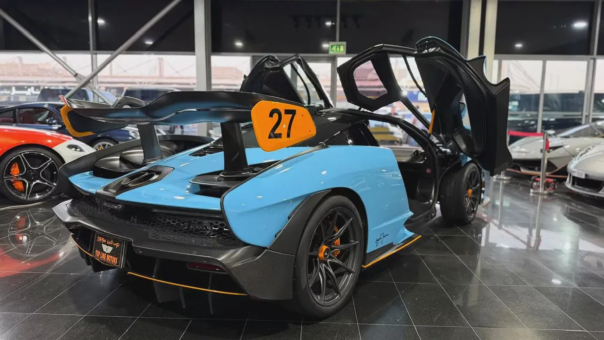 MCLAREN SENNA, GCC, UNDER DEALER WARRANTY, MSO SPCIAL COLOUR, NO PAINT-10-10