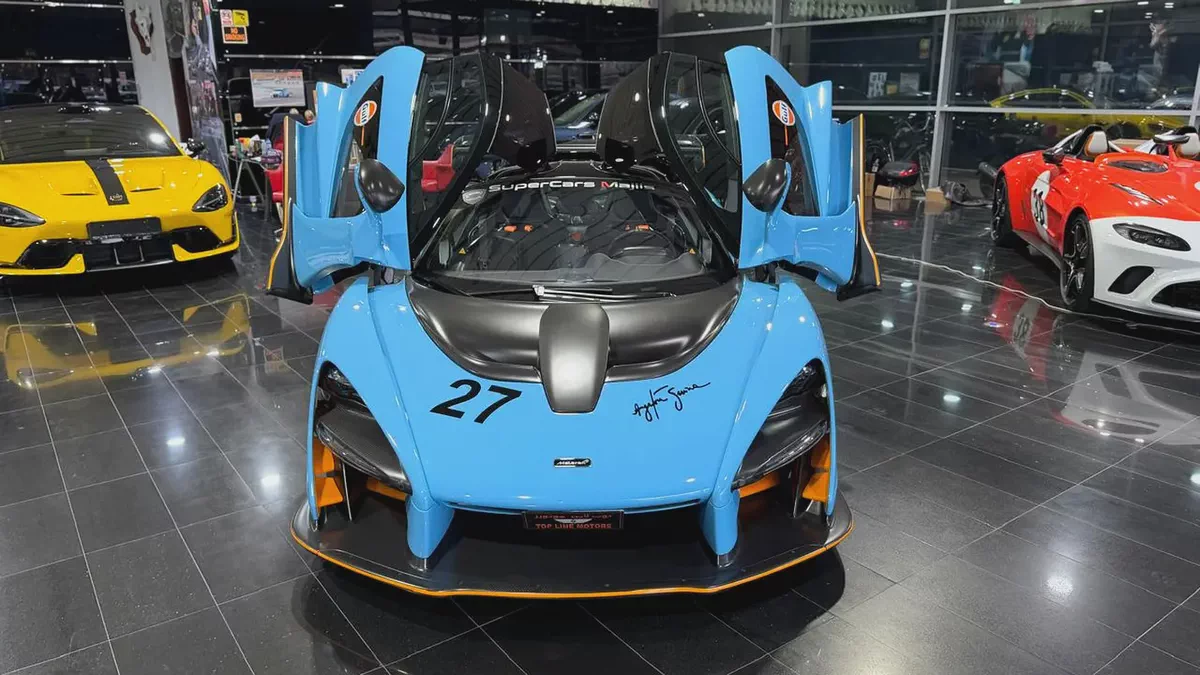 MCLAREN SENNA, GCC, UNDER DEALER WARRANTY, MSO SPCIAL COLOUR, NO PAINT-4-4